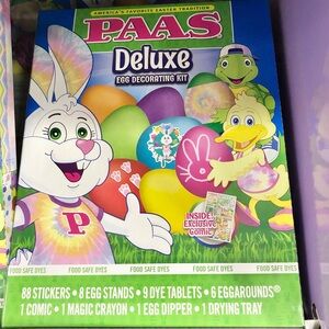 🎈$5🎈NEW PAAS Deluxe Egg Decorating Kit Easter Coloring Dye Kit